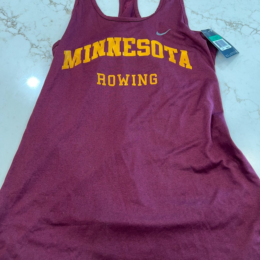 Nike Red Sleeveless Tank Top Athletic Style